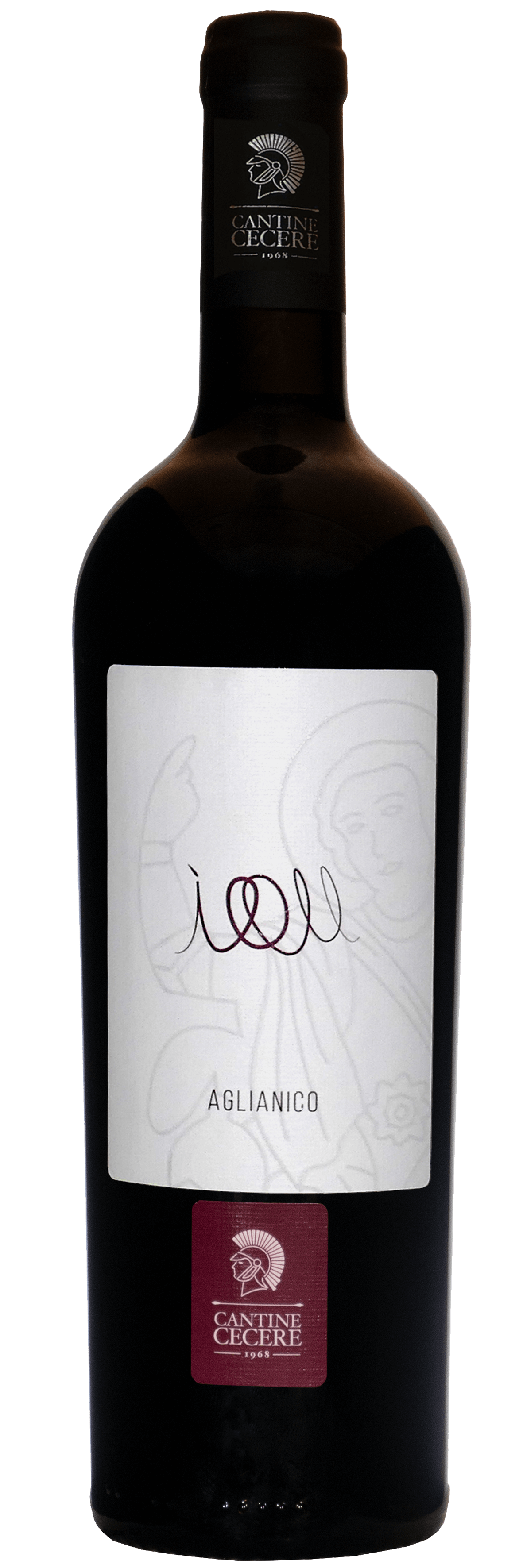 Bottle of Aglianico wine, an excellent and tasty choice for wine lovers, showcasing a prelibato flavor profile.